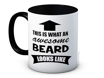 This is What an Awesome Beard Looks Like - Funny Ceramic Coffee Mug
