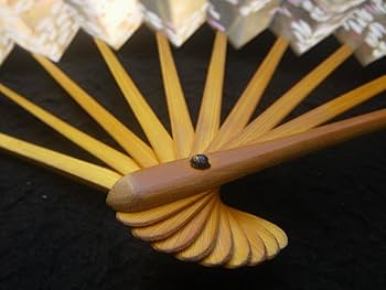 Amazon.co.jp: 尺1 全長333㎜ 山 桜 表裏金銀 桐箱入 舞扇 能扇 能楽