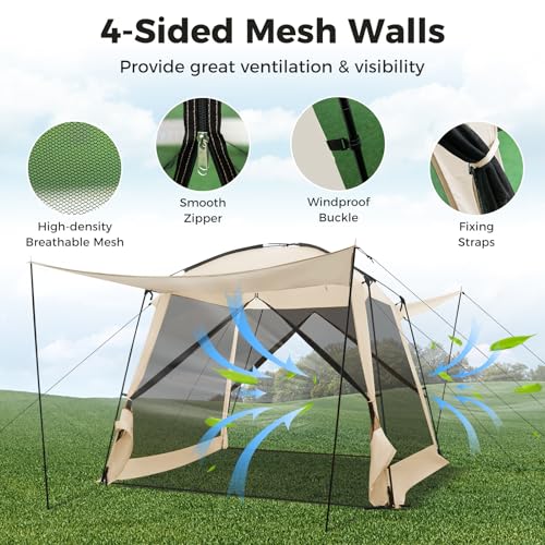 Carpa mosquitera KOTEK 10x10 pies para camping al aire libre miniatura 5