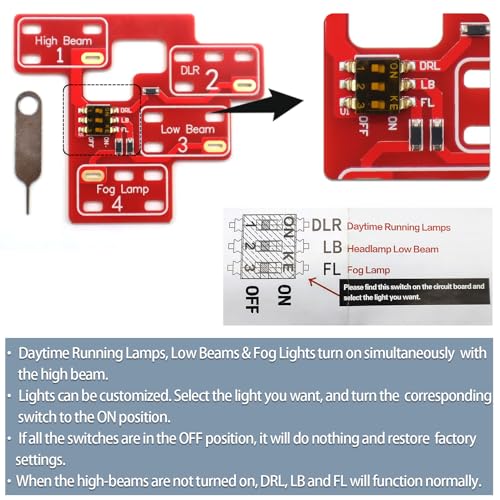 Set Lámparas LED Modos Altos y Bajos para Silverado 2003-07 miniatura 2