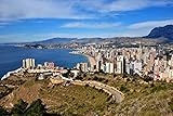 Andy Evans Photos Benidorm Skyline Cityscape Costa Blanca, España, Reino Unido, 18 x 12 pulgadas