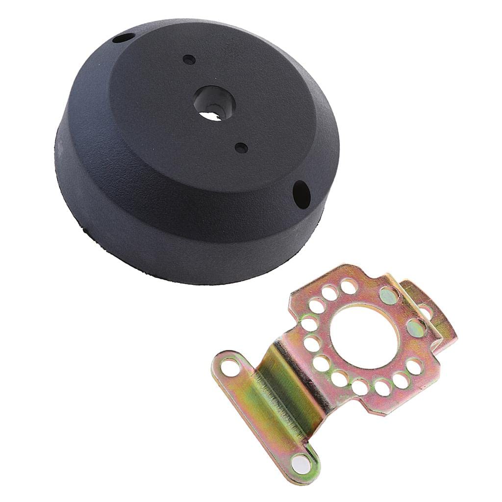 Kit de Bisel de para Dirección de Cable Marino, Timón para Motor Fueraborda de Barco, Color Negro.