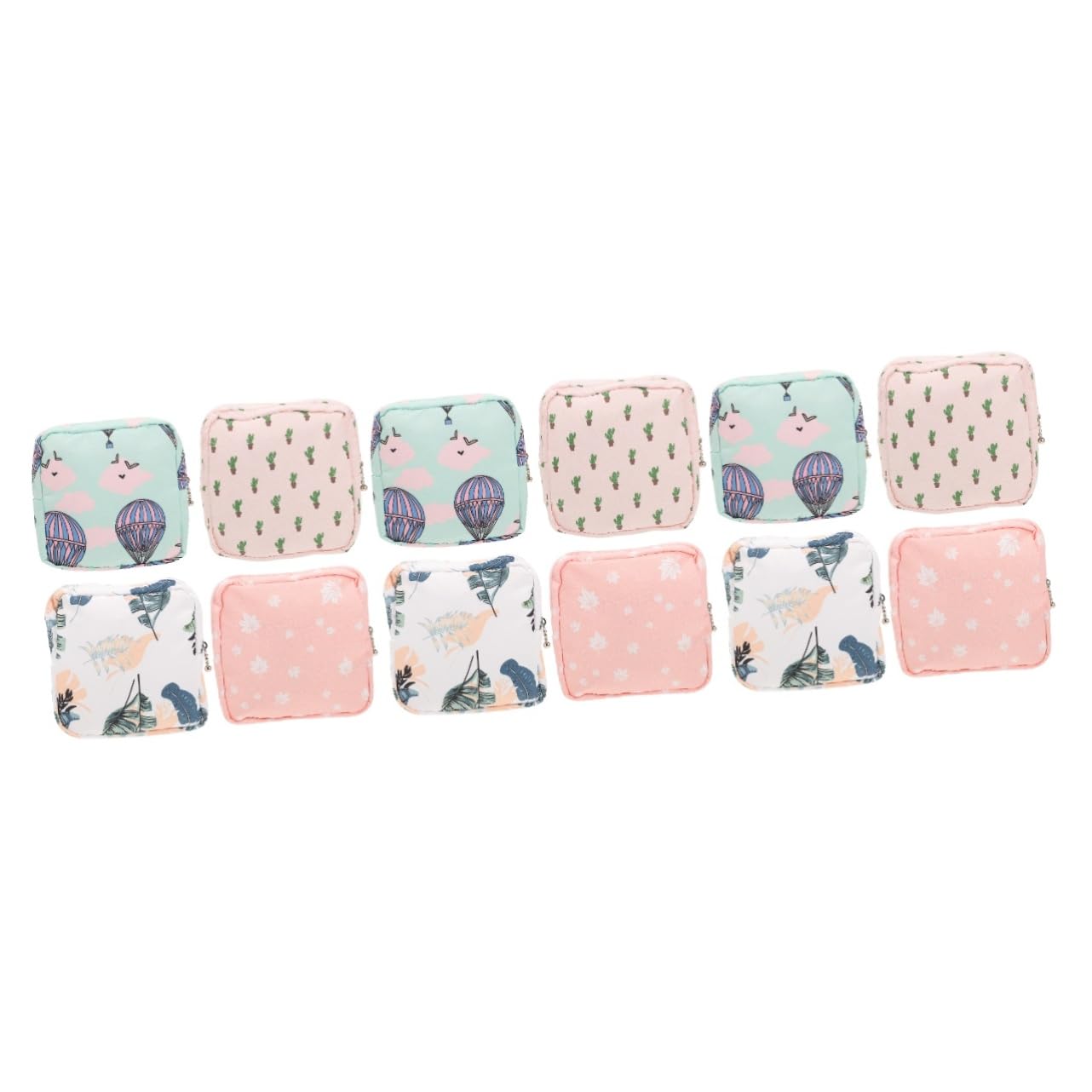 FOMIYES 3 Set Borsa Porta Assorbenti Portatile Vano Mini Marsupio Borse Borsa Trucco Make up Bag Organizzatore Di Assorbenti Igienici Borsa Periodo Portatile Metallo Colorful 4 Pezzi * 3