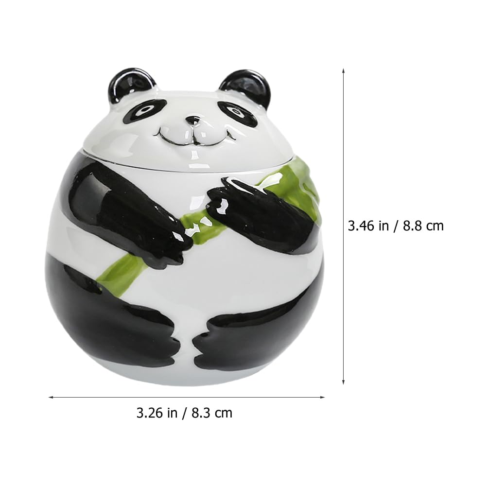 Cabilock Keramik-Dose Mit Panda-Design – Für Kekse, Tee, Süßigkeiten, 250 Ml, Mit Deckel, Als Deko Oder Geschenk