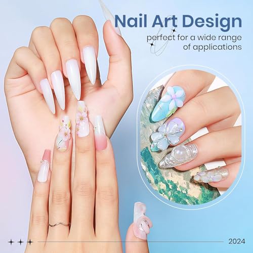 Image of Bolt Bee 5D Sculpting Gel 8g for Nail Art | Hard Builder Gel for Nail Extension,Carving & Embossing, Non-Sticky Texture | 5D Pattern Design Nail Gel for Professional & DIY Use-White