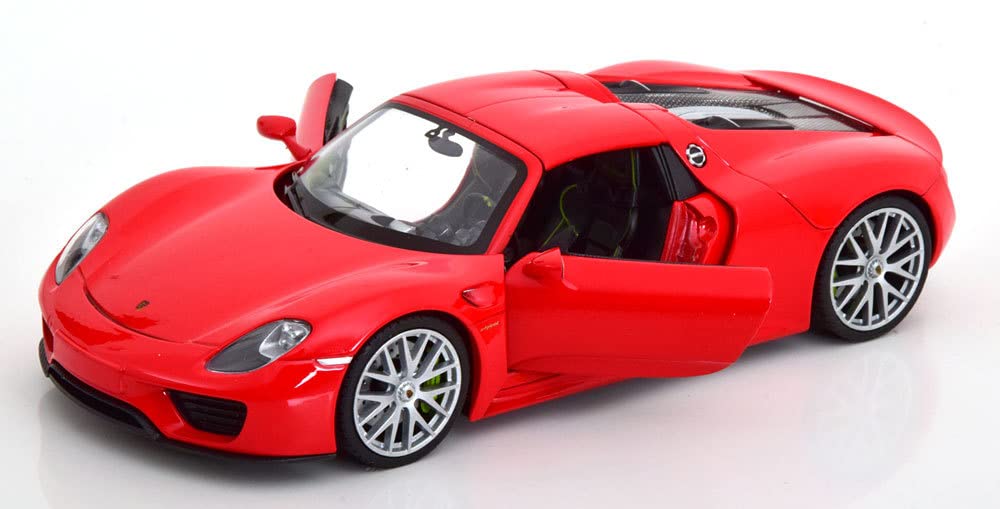 Amazon | Welly 1/24 Porsche 918 Spyder 2013 レッド ミニカー