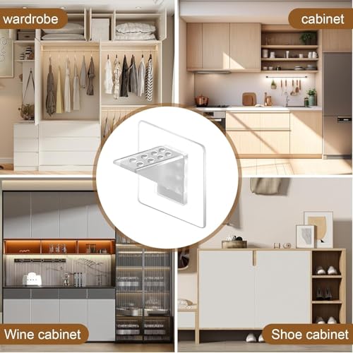 Image of ELITIZE Fashion 10 Pcs Adhesive Hooks for Wall Heavy Duty Wall Hook Waterproof Stick On Adhesive Stronger Plastic Wall Hooks Wall Hangings, Transparent Pack of 10