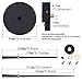 Mudder 3D Clock Hands DIY Wall Clock for Kitchen Office and Home Art Decor Quartz Clock Movement Mechanism Accessories (Black)