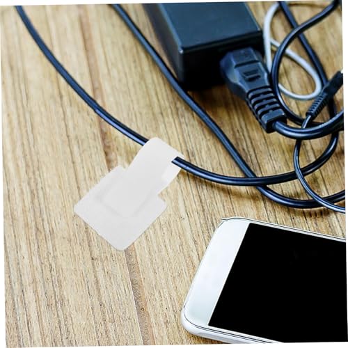 Angoily 50pcs Nylon Cord Straps Organizador de Cables de Escritorio Sujetacables para Gestión de Cables miniatura 5