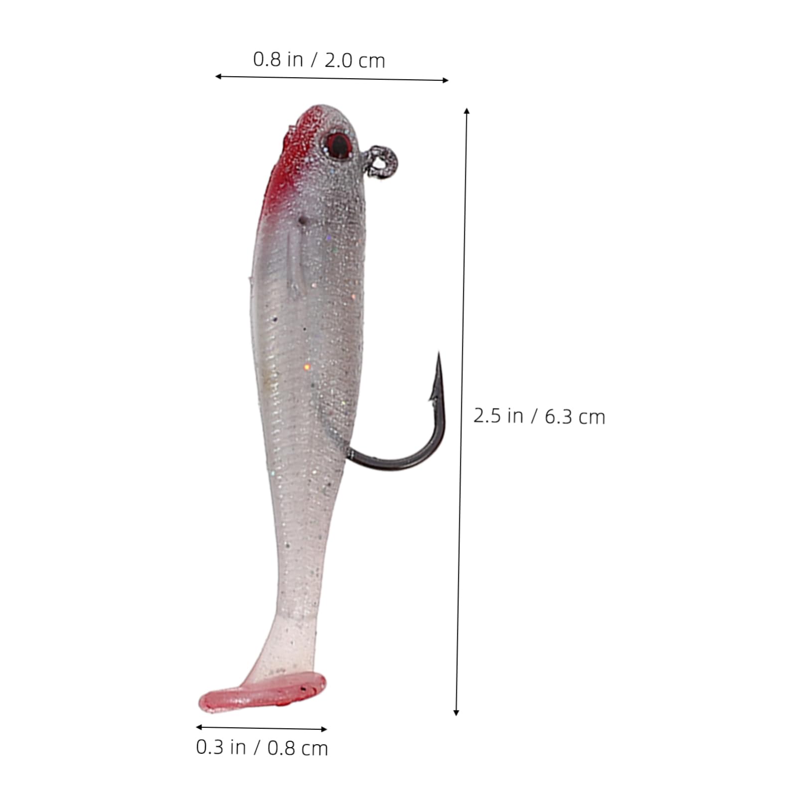INOOMP Appât pour Bar Sel Fournitures De Pêche Chasseur Truite Artificiel Petit Gabarits De Pêche Faux Appâts pour Poissons Acier Inoxydable