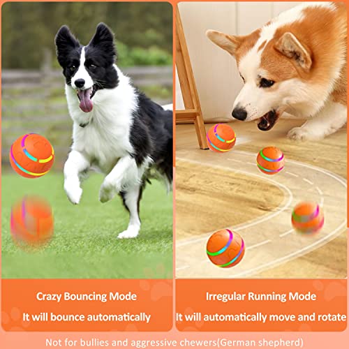 Tuwicx Interactive Dog Toys for Boredom and Stimulating, Durable Motion Activated Automatic Rolling Ball Dog Toys Cat Toys, Dog Toys for Puppy/Small/Medium Dogs