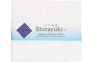 Shirayuki Japanese Kitchen Cloth Essential White: Versatile Japanese Sarashi for Home and Kitchen