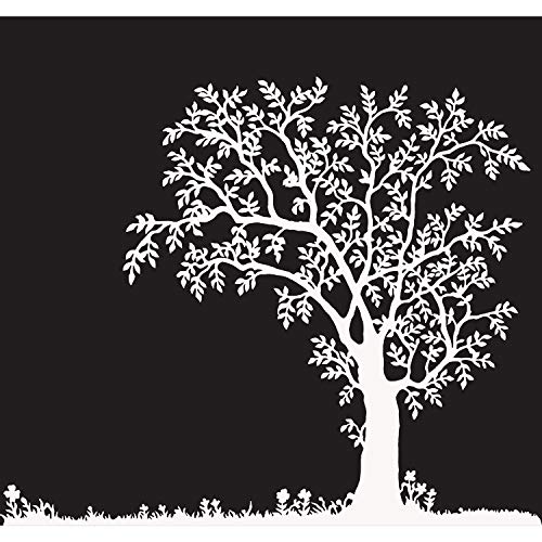 Poster cerisier Sakura noir et blanc grand dessin mural pour salon moderne et zen