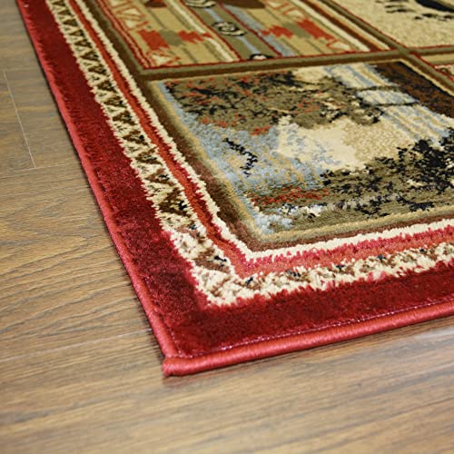 Tapete rojo rectangular 160x96 cm Mayberry Rug miniatura 3