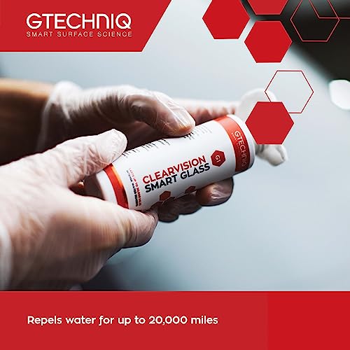 Image of Gtechniq G1 Smart Glass Water Repellent Spray 3.4 fl oz | Glass Coating Repels Rain and Dirt, Improves Visibility, Long-Lasting Clear Protection