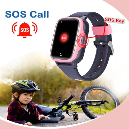 Image of SeTracker 'GPS-G2' Video & Voice Calling 4G Smartwatch for Kids | 4G /5G SIM Supported | Precise Location Tracking, Camera, SOS | App Control | Voice Chat | Long Battery Life - Pink