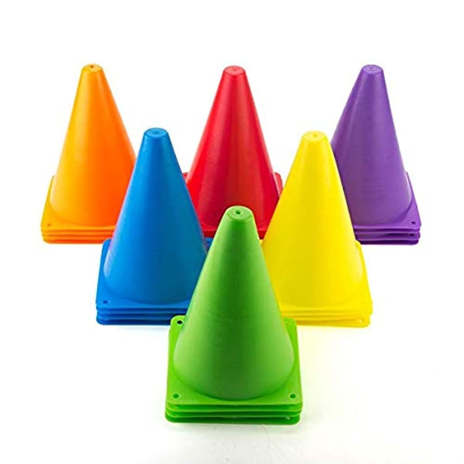Plastic Agility Marker School Model Marker Cone - 6 inch, Multicolor - Set of 12 pcs (B0CCYYQG91) Amazon Price History, Amazon Price Tracker