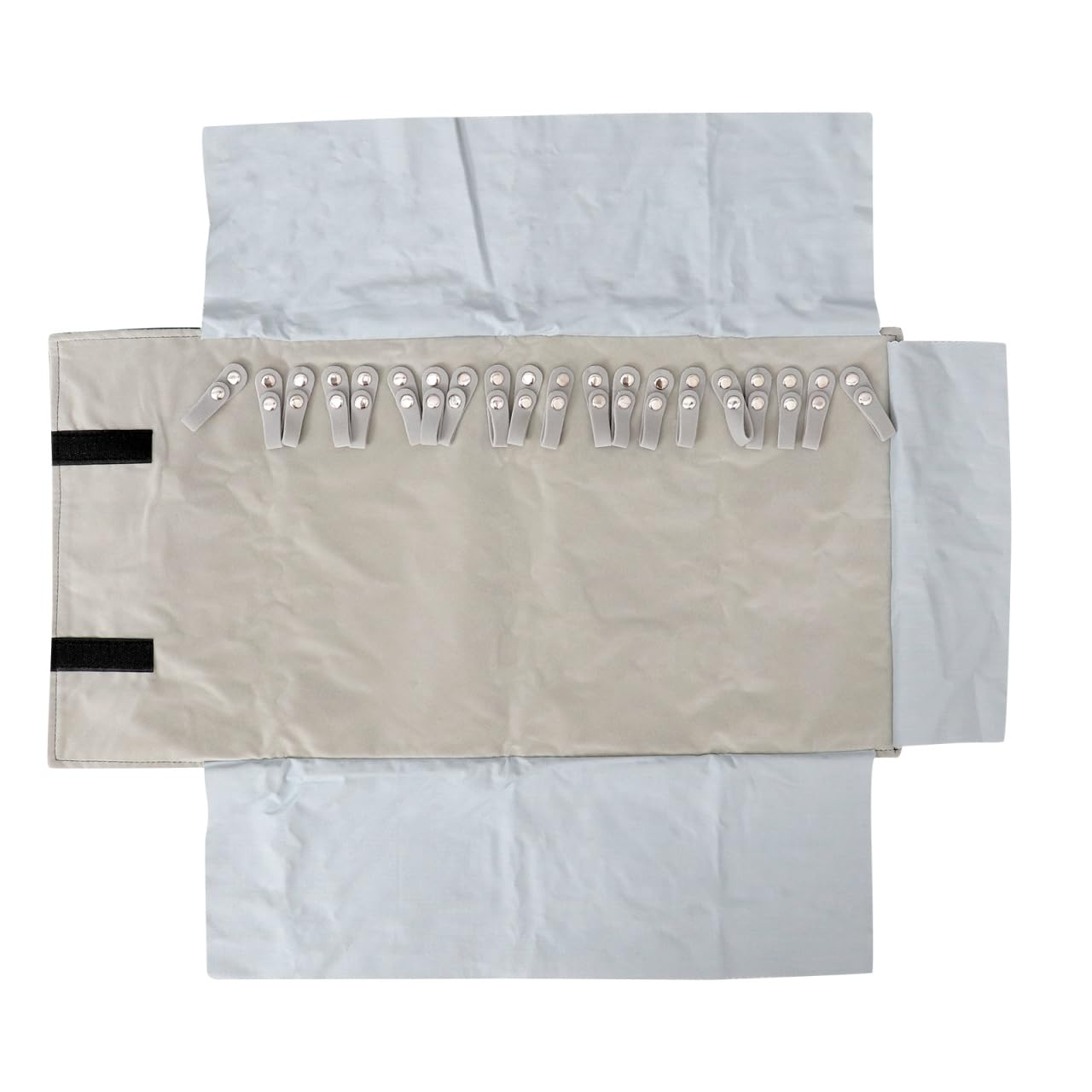 Operitacx Schmuck Rolltasche Organizer Für Reisen Und Zuhause Weiche Schmuck Aufbewahrungstasche Mit Großem Stauraum Für Halsketten Armbänder Und Ohrringe Kompakt Und Leicht Tragbar