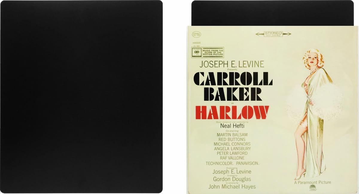 (100) 12" Record Divider Cards - Full Cut - Black, Economical 30mil - 12" x 14 1/4" - #12NS14BK30