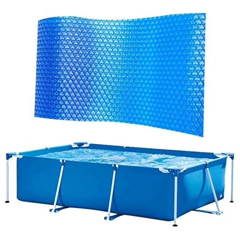 Solar Pool Cover Fast Set Solar Swimming Pool Cover Frame Pools Rectangular Pool Cover Protector 300x200CM Cover