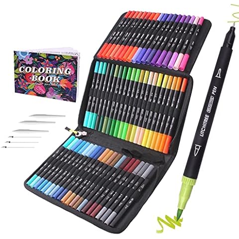 72 Dual Tip Brush Pens for Artists Cover
