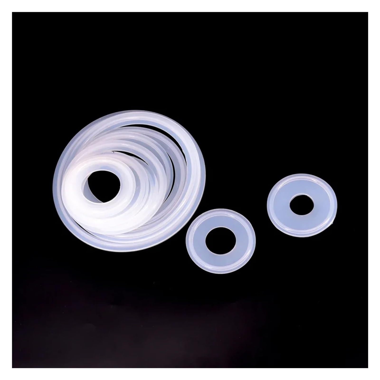 5 pièces 1/2 "3/4" pince sanitaire Silicone joint d'étanchéité bande joint torique,Matériau Fiable(180x200mm)