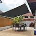 Sun Shade Canopy - Outdoor Sunshade, Fashion Swimming Pool Sun Awning Sunshine Protection, Rectangle Shade Canopy, Sunshine Block for 𝑷atio Garden Outdoor 𝑭acility, for Outdoors (Black)
