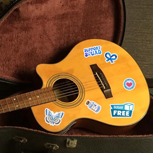 BIGZORO 50 Pieces Diabetes Awareness Stickers, Inspirational Vinyl Stickers, Waterproof Accessories, Decorative Labels for Bicycle, Laptop, Bumper, Truck, Vehicle, Bicycle, Suitcase,