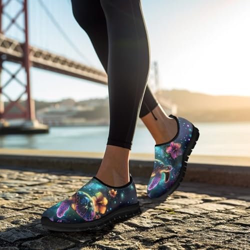 Image of Womens Slip On Walking Shoes Non Slip Loafer Breathable Holiday Travel Shoe Lightweight Casual Low Top Sneakers SizeUS 5.5-11.5