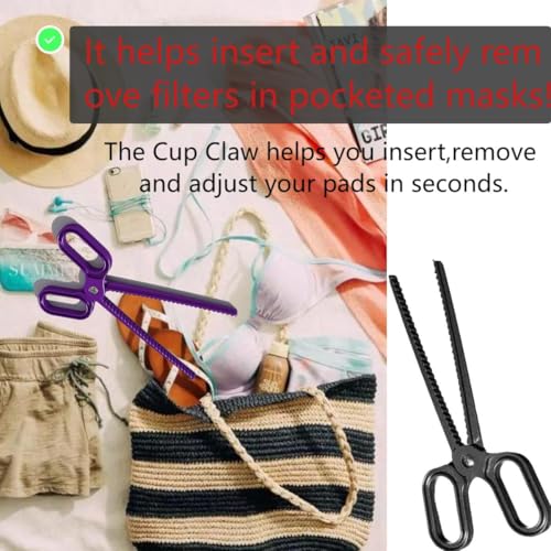 Chest Pad Scissors, Easy Bra Cup Adjustment Clip Bra Cup Adjuster Chest Pad Scissors (purple)2