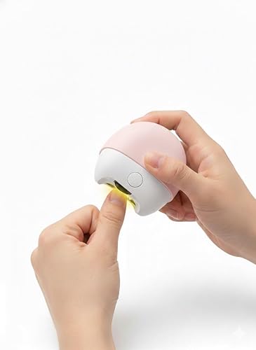 Miniatura 2 de Cortaúñas eléctrico con almacenamiento de polvo de uñas, protección de seguridad, bajo ruido, luz LED, compacto, portátil y recortador de uñas de