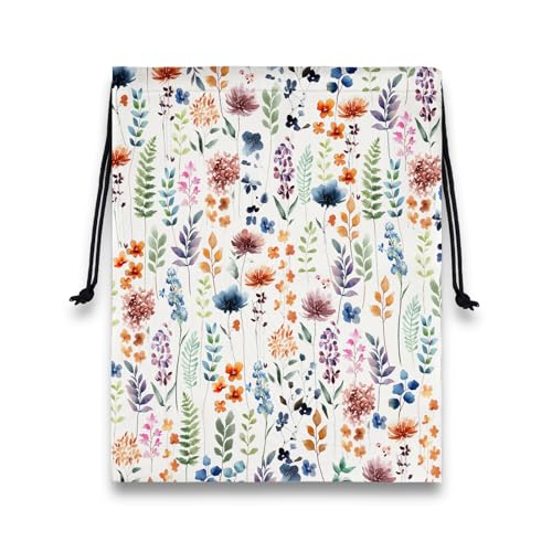 Image of Gymnastics Grip Bag Waterproof Blossom Leaf Gymnastics Pouch String Bag for Gym