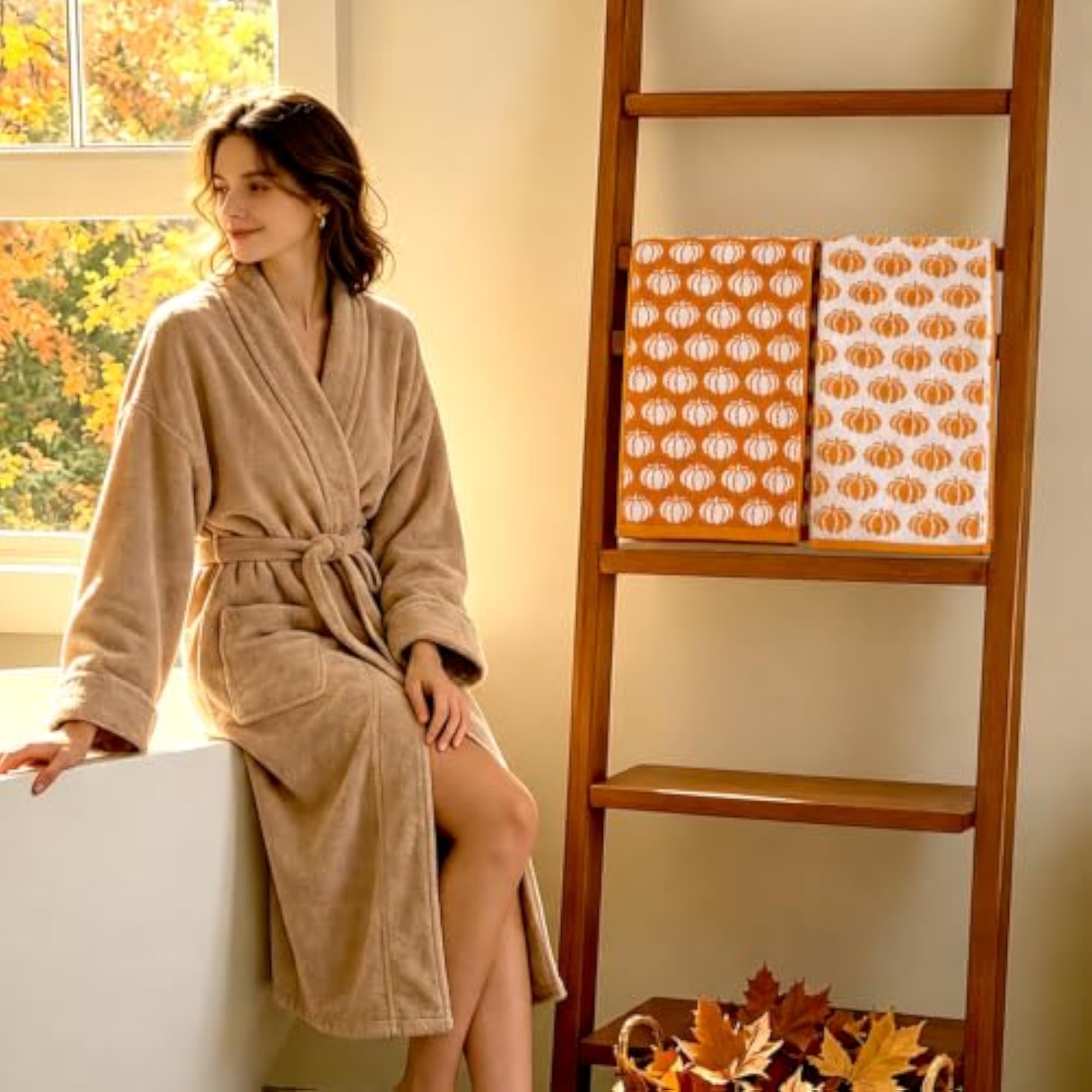 Fall Hand Towels Set of 2, Autumn Decor Gift