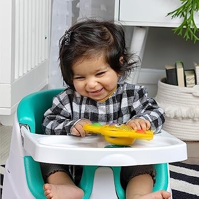 Baby Einstein Ocean Explorers Pop & Glow Starfish Light Up Sensory Popper Toy, Suction Toy for Highchair, for Babies Ages 6 Months and up