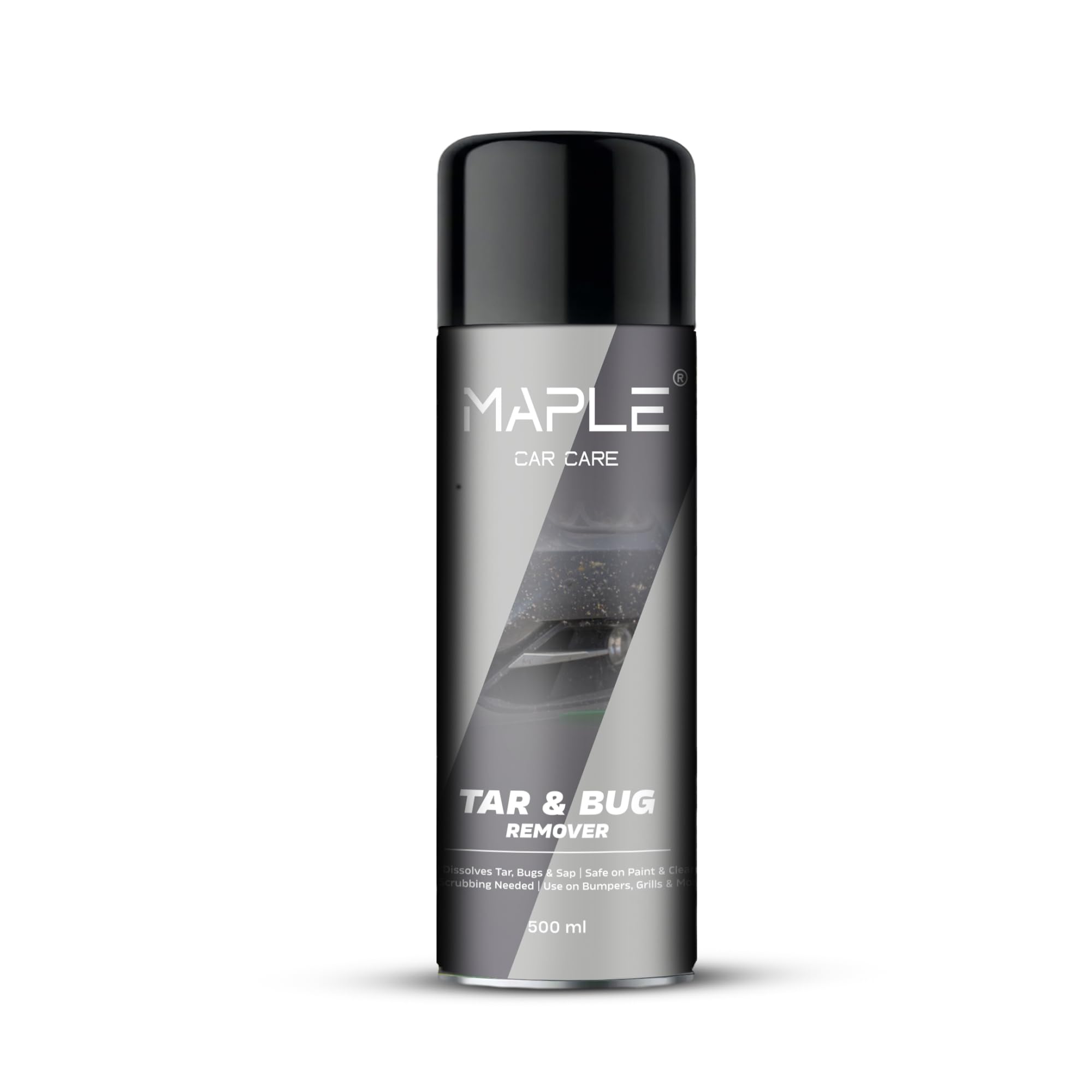 MAPLE Car Care Tar & Bug Remover Spray for Cars 500 ml | Removes Tar, Bugs, Sap & Glue | Fast Acting Cleaning | Safe on Paint & Clear Coat | Multi-Surface Cleaner for Painted, Chrome, Glass & Plastic-image-7