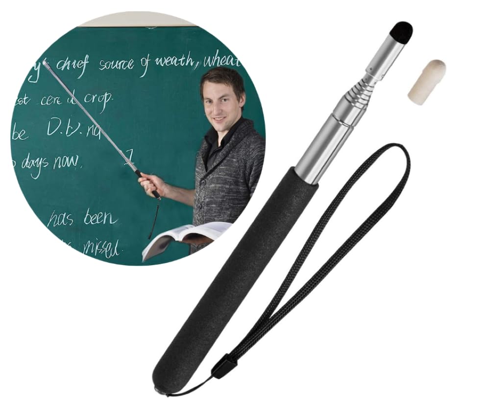 DWESOME Telescopic Pointer Stick with Hand Lanyard,Teacher Pointer for
