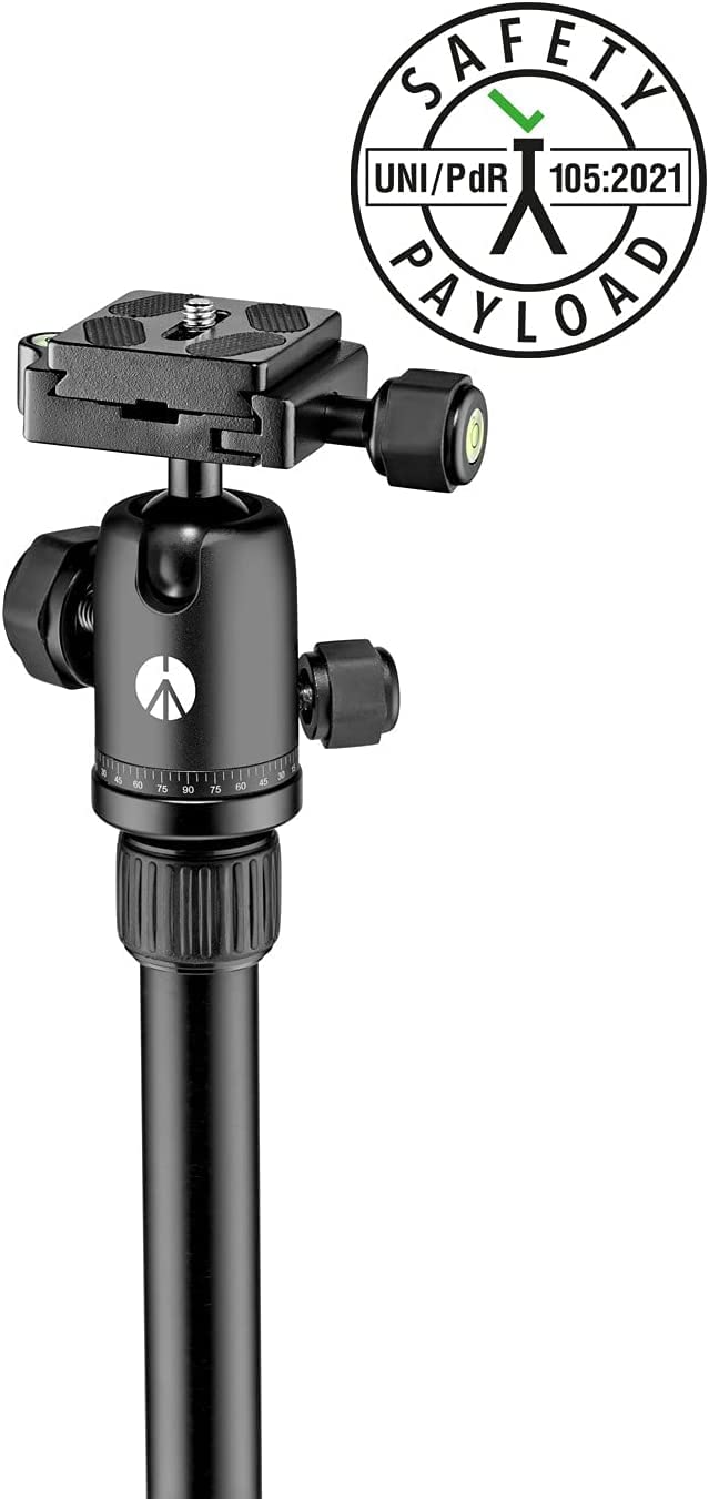 【中古】Manfrotto 三脚 Elementトラベル三脚 MKELES5BK-BH 最大耐荷重4kg ブラック 小型 自由雲台 キャリングケース付属 アルミデザイン 行事 イベント Amazon | 三脚 Elementトラベル三脚 MKELES5BK-BH 最大耐荷重4kg