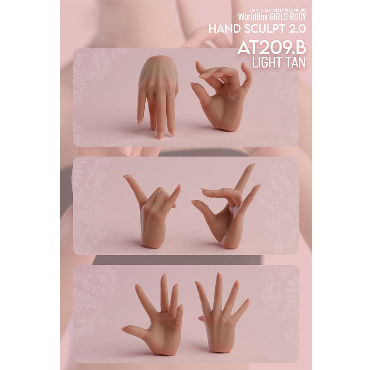 Amazon | HiPlay Worldbox 1/6 女性 フィギュア用 女性素体ハンド