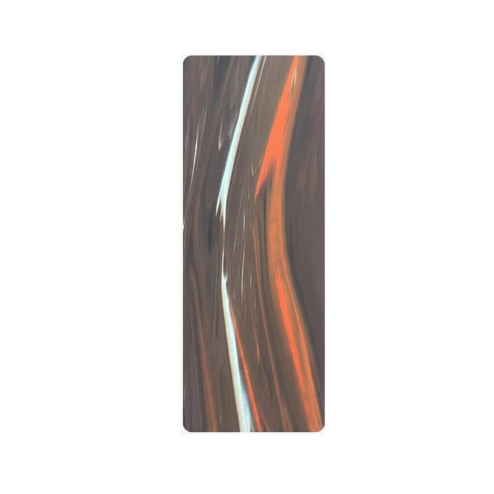 Natural Rubber Exercise Mat Matte Texture Cushioned Exercise Mat, Fantasy Orange | Sporting Goods | Fitness Running & Yoga | Fitness Equipment & Gear | Exercise Mats-image-48
