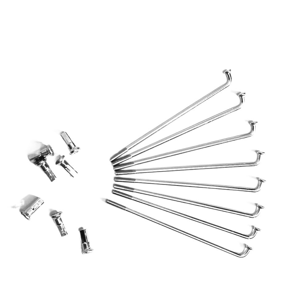 Raggi Bicicletta 36 pz/lotto Raggi Della Bicicletta Diametro 2.5mm Lunghezza 70-185mm In Acciaio Con(130mmX2.5mm)