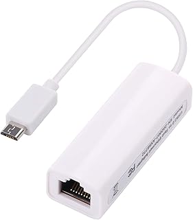 Micro USB to RJ45 Female OTG 100Mbps Fast Ethernet Network Adapter Compalite with Tablet PC/Laptop (Windows,Mac OS X,Linux) Raspberry Pi and Some Android Devices(TV Box .ect) (Micro USB)