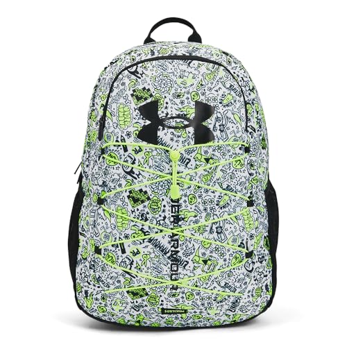 Under Armour Hustle Sport Backpack Mochila Unisex-Adulto, (732) Amarillo / Negro / Negro Metálico Alta Vis, Talla única