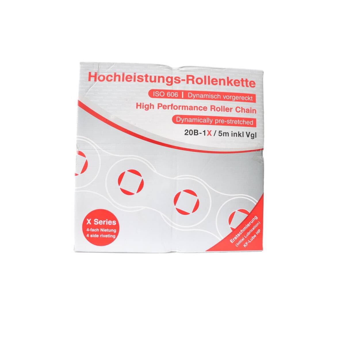 20B-1 5 Meter Feickert Hochleistungsrollenkette Simplex 31,75 mm 1 1/4" DIN 8187