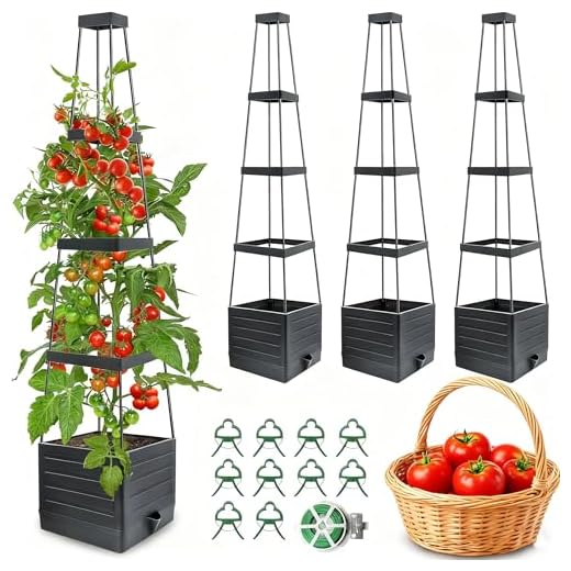 Best garden bed for tomato plants Self-Watering Tomato Planter with Trellis