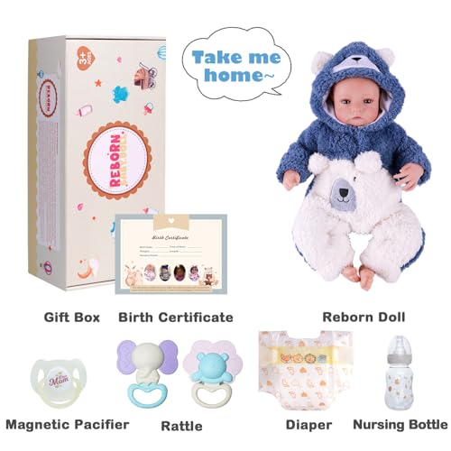 BABESIDE Reborn-Babypuppe Aiden 20 Zoll Lebensechter Junge Realistisches Neugeborenes Wie Echte Babys Puppen Weicher Stoffkörper Offene Augen Sammler-Therapiegeschenk – Bild 8