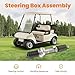 Tuningsworld Club Car Steering Gear Box Assembly for 1984-2004 Golf Cart DS/Carryall/Turf Gas and Electric, 101878302 103601501 Steering Rack and Pinion