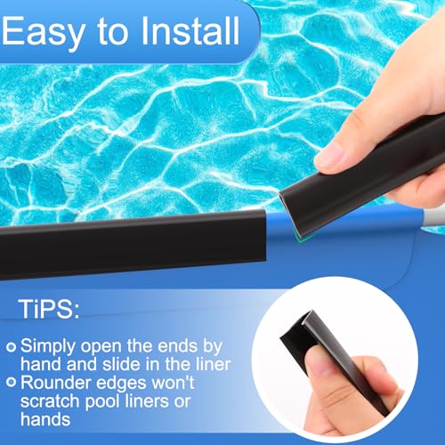 Niuyhe 0322-CDJ-60PCS Coping Strips For Overlap Above Ground Pool Liners thumb #4