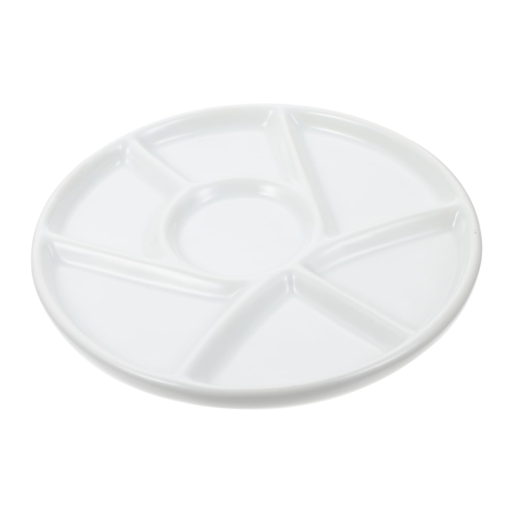 HOODANCOS Ceramic Pigment Holder Round Plate to Mix The Pigments Washable Stain Resistant for Artists Hobbyists Students