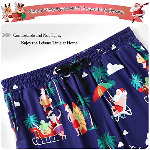 MERIABNY Mens Christmas Pajama Pants Holiday Pajamas for Lounging Sleeping Party3