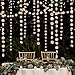 Glitter Champagne Gold Decorations Paper Circle Dots Garland Party Streamers Bunting Backdrop Hanging Decor Banner/Wedding/Bachelorette/Bridal Shower/Christmas/New Year/Home/Engagement/